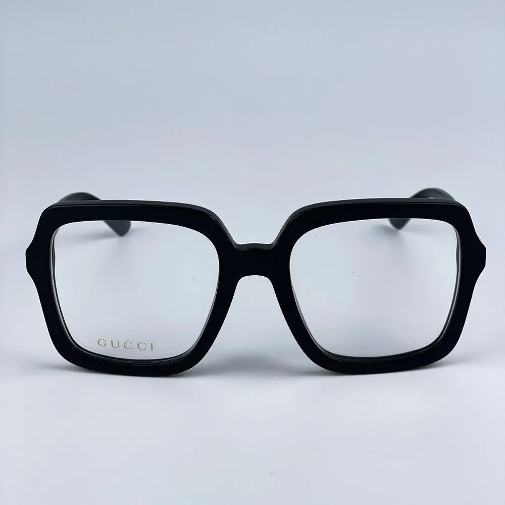 NEW Gucci GG1318O 001 Black Square Women Eyeglasses